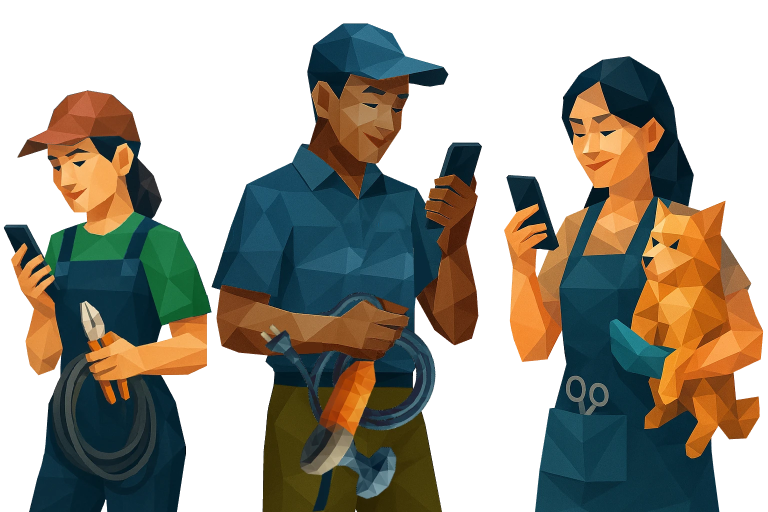 Tradespeople Illustration